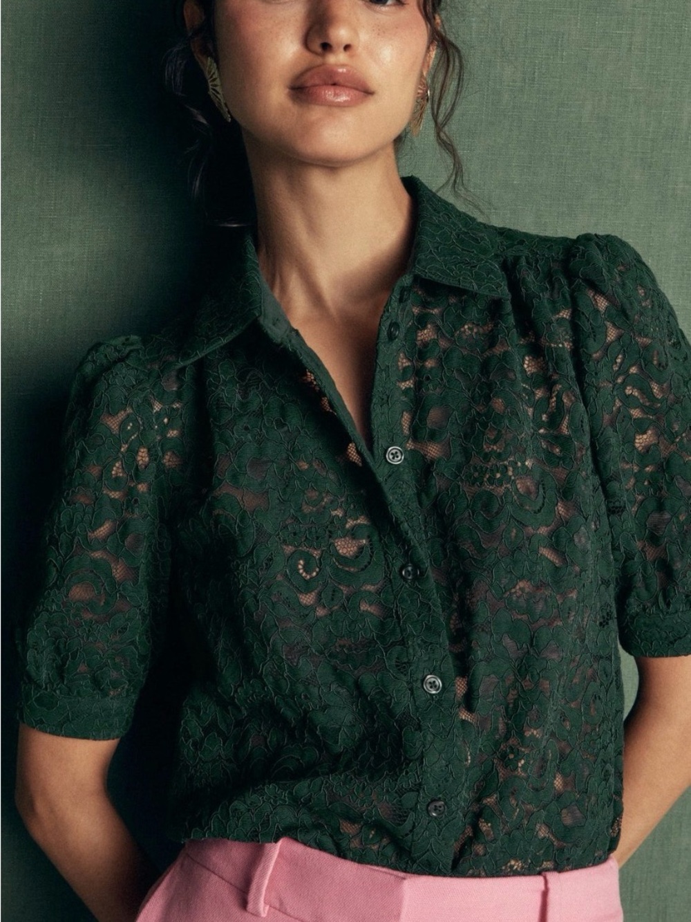 Boden Penelope Short Sleeve Lace Top NWT